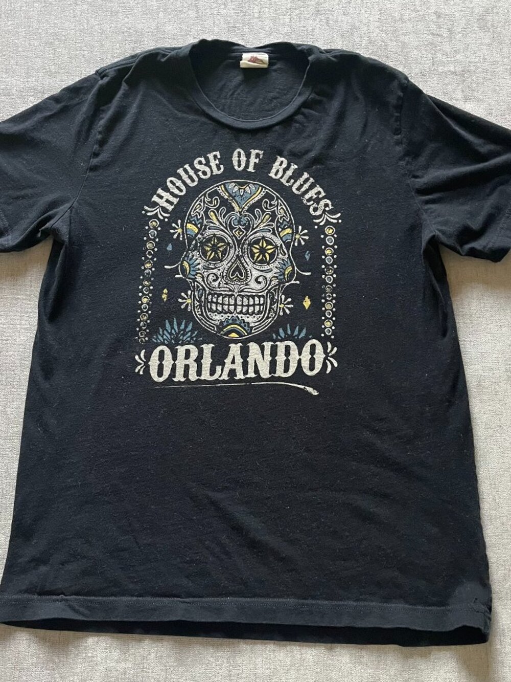 House Of Blues Orlando T Shirt Adult XL Black American Chain Live Music Skull